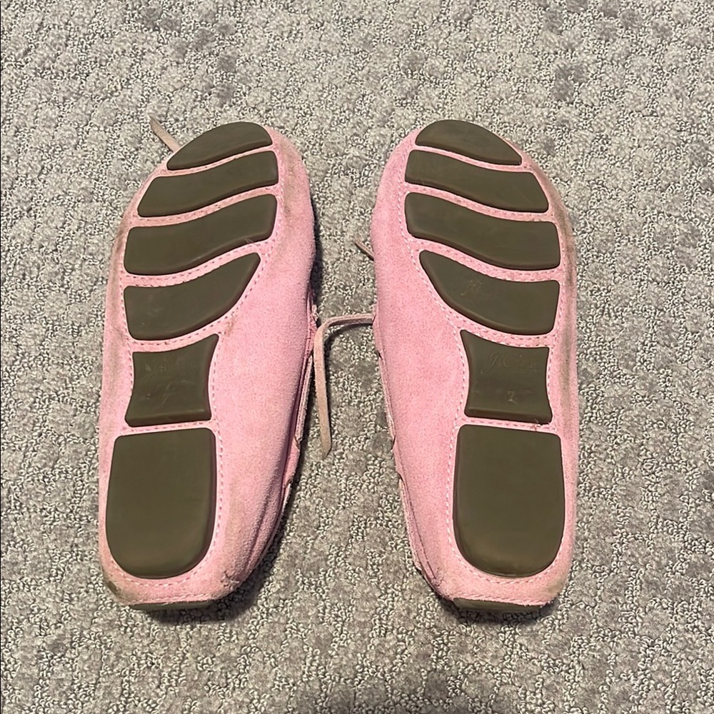 J. Crew Pink Suede Loafers for Women - Picture 2 of 2